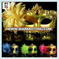 Ladies Feather Rhinestone Venetian Masquerade Party Masks HPC-0407